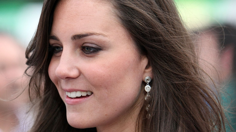 Young Kate Middleton smiling 