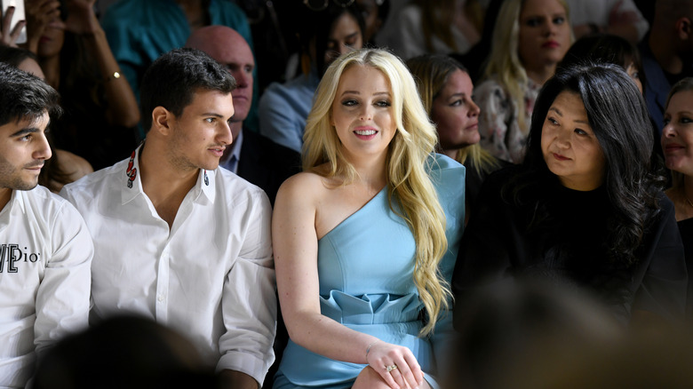 Tiffany Trump watching a fashion show