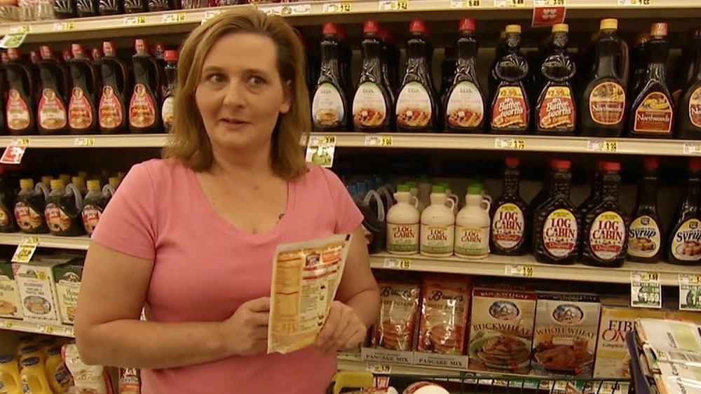 Woman shopping on Extreme Couponing