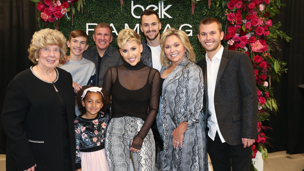 The Chrisley family at a brand launch