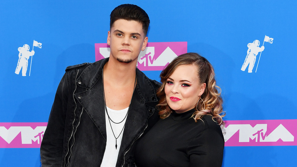 Tyler Baltierra and Catelynn Lowell at the VMAs