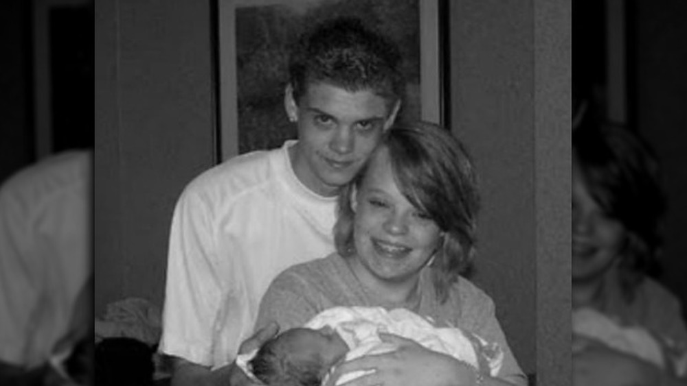 Tyler Baltierra and Catelynn Lowell with their first child
