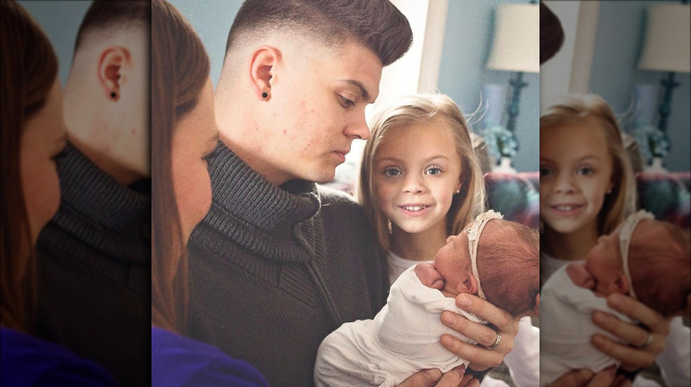Tyler Baltierra and Catelynn Lowell with their third child
