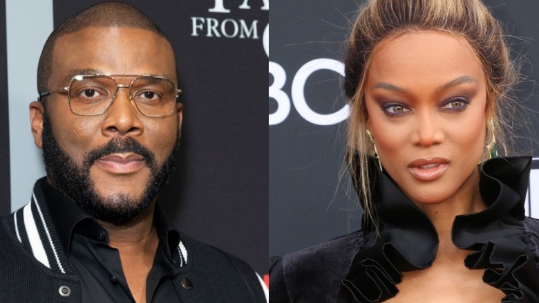 Tyler Perry, Tyra Banks serious