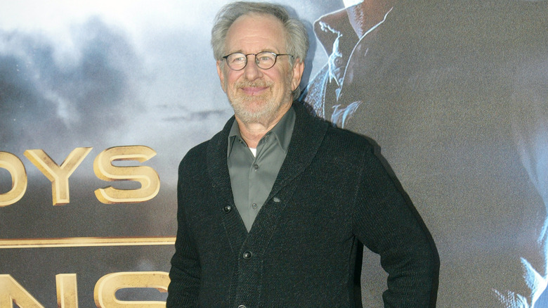 Steven Spielberg at a movie premiere