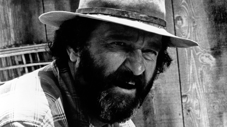 Victor French on Little House on Prairie set