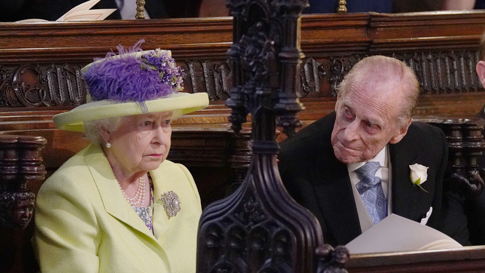 Prince Philip and the Queen at the royal wedding