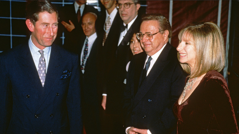 Prince Charles looking at Streisand