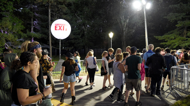 Guests exiting NYC Homecoming Concert