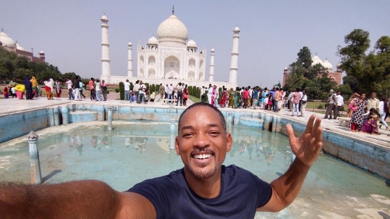 Will Smith at the Taj Mahal