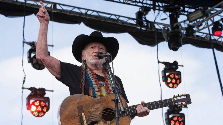 Willie Nelson on stage