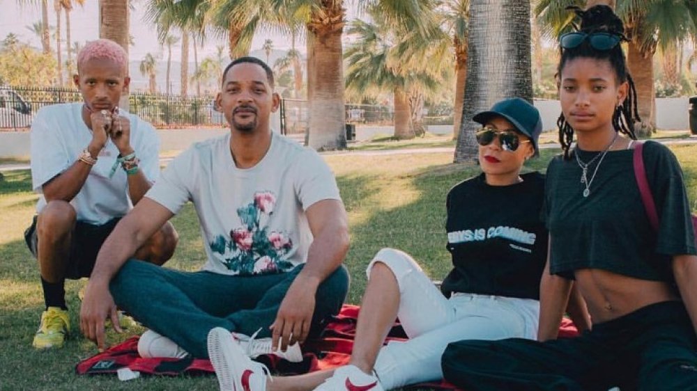 The Smith family, including Willow and Jaden Smith, at Coachella