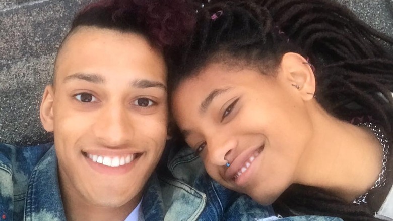 Tyler Cole and Willow Smith smiling