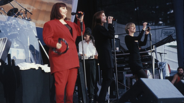 Wilson Phillips performing onstage in the '90s