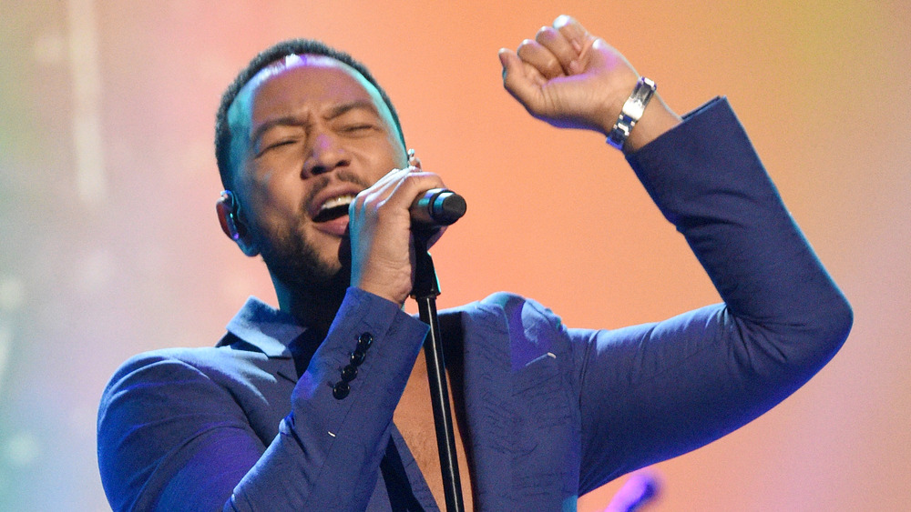 John Legend performing