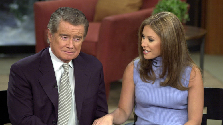 Regis Philbin and Kelly Ripa speaking