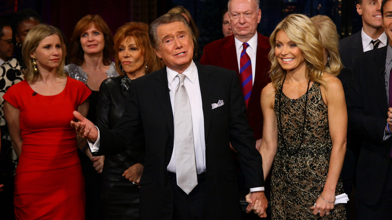 Regis Philbin and Kelly Ripa talking