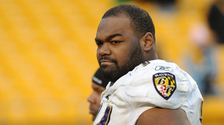 Close up of Michael Oher