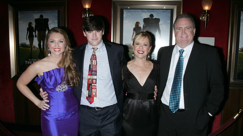 Tuohy family at The Blind Side premier