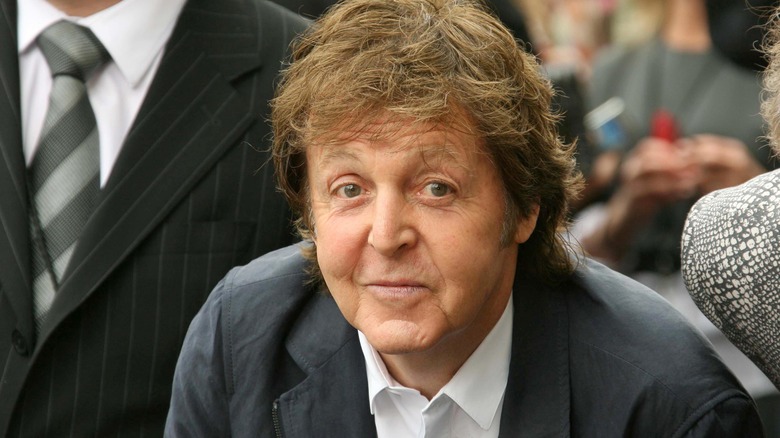 Paul McCartney posing