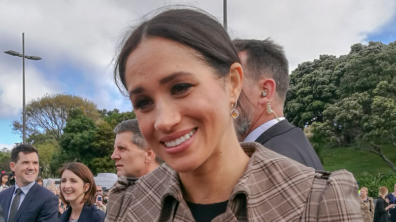 Meghan Markle smiling in 2018