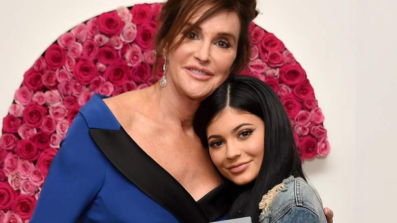 Caitlyn Jenner hugging Kylie Jenner