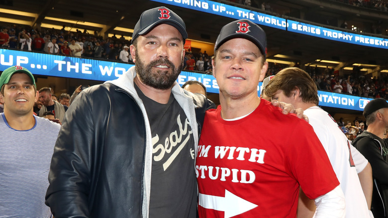 Ben Affleck and Matt Damon smiling