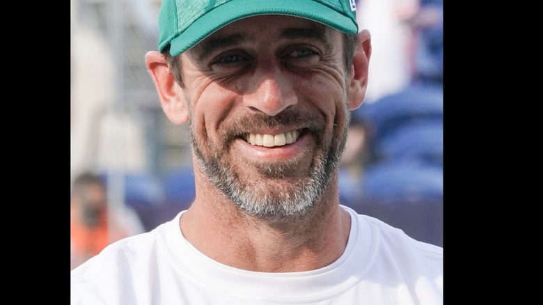 aaron rodgers smiling