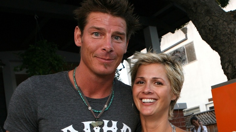 Ty Pennington with his arm around Andrea Bock in 2007