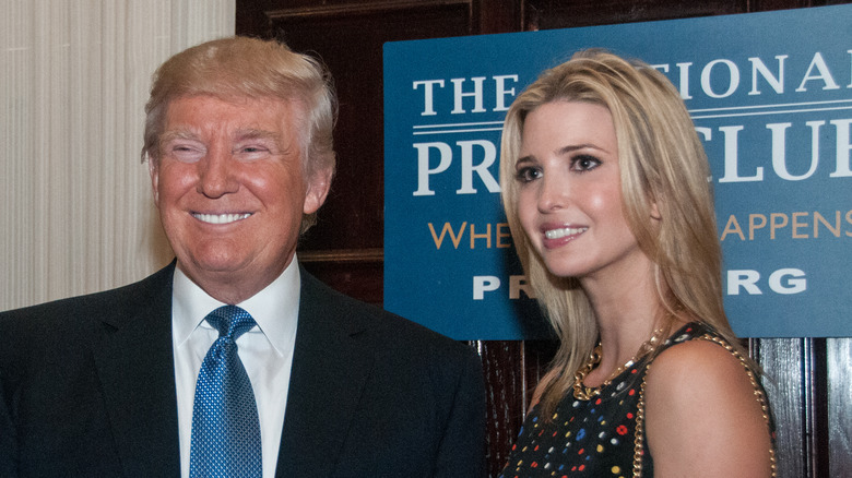 Donald and Ivanka Trump smiling