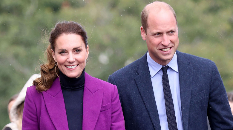 Kate Middleton and Prince William walk in Northern Ireland