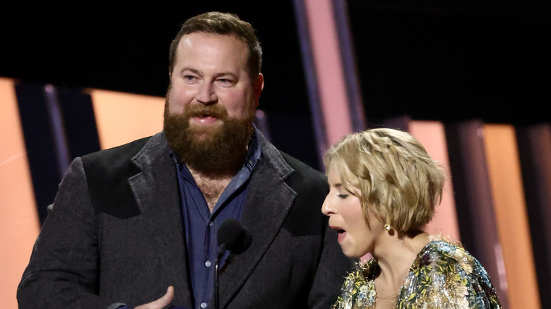 Ben and Erin Napier onstage at the CMA awards 