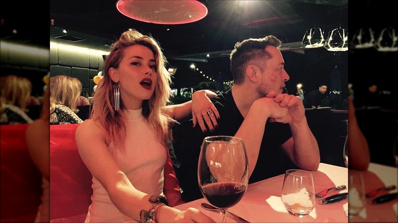 Amber Heard and Elon Musk together