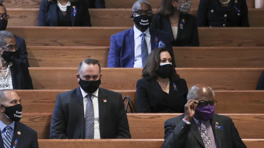 Kamala Harris at John Lewis' funeral