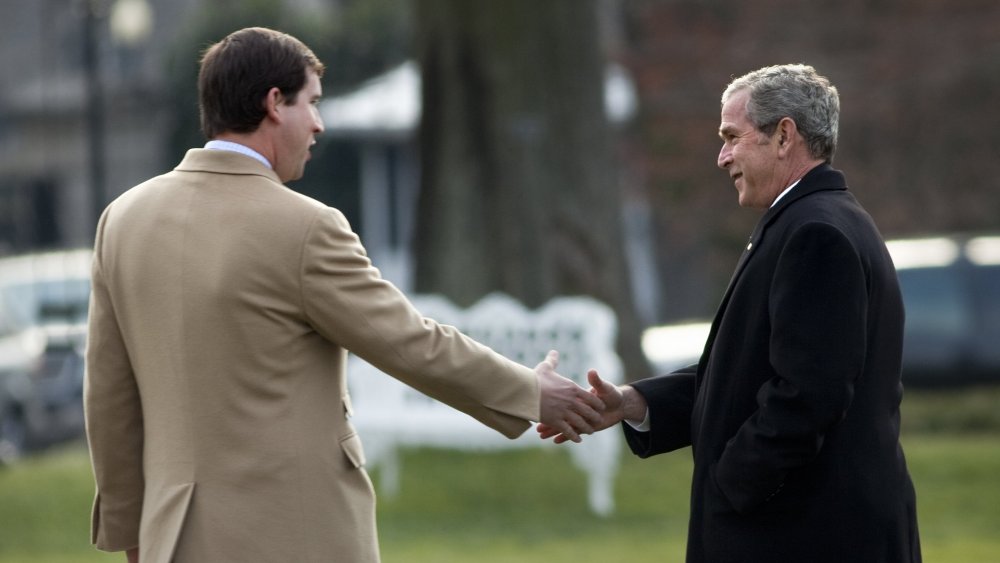 Jenna Bush Hager's husband, Henry Hager, with George W. Bush