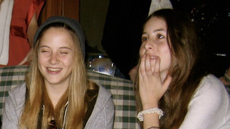 Alana Haim with her friend Sammi as a kid