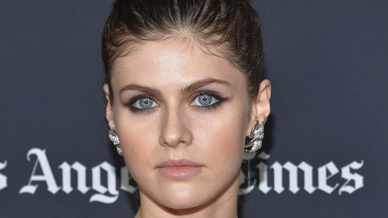 Alexandra Daddario staring into the camera