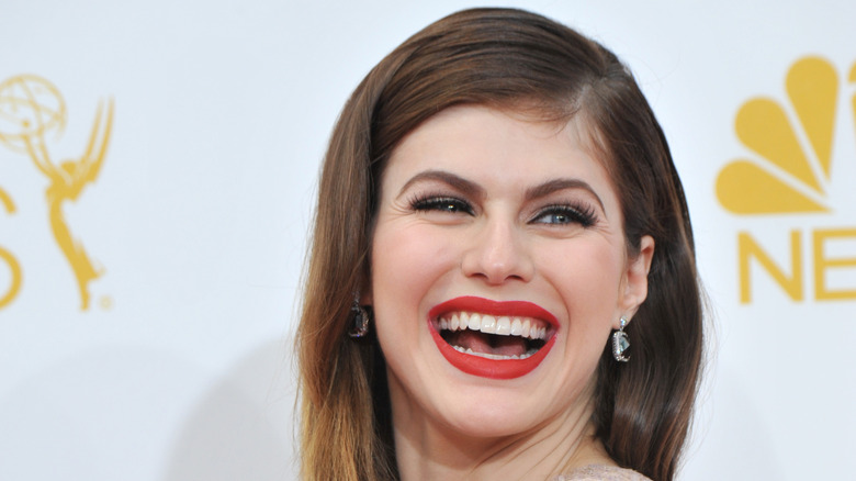 Alexandra Daddario laughing