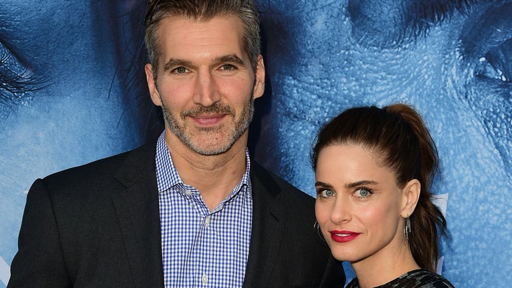 Amanda Peet and David Benioff at a Game of Thrones premier