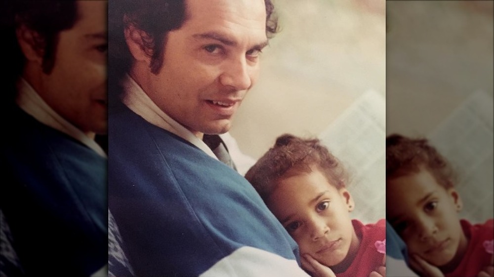 Amanda Sudano as a girl with her father