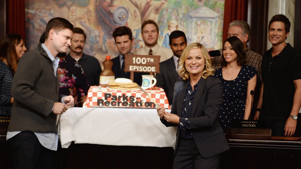 Amy Poehler and her Parks and Rec costars