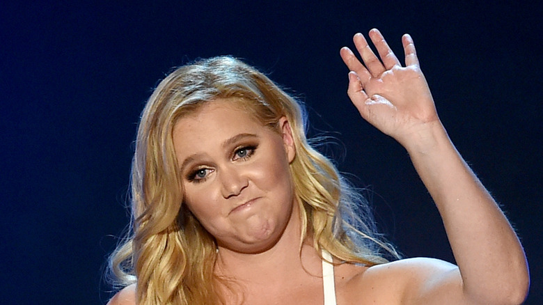 Amy Schumer waving