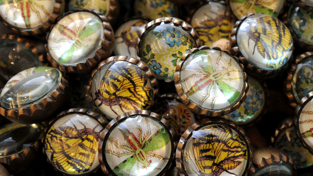 Buttons in an Anthropologie store