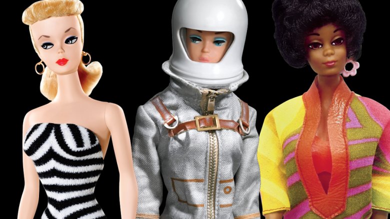 Barbies from different decades