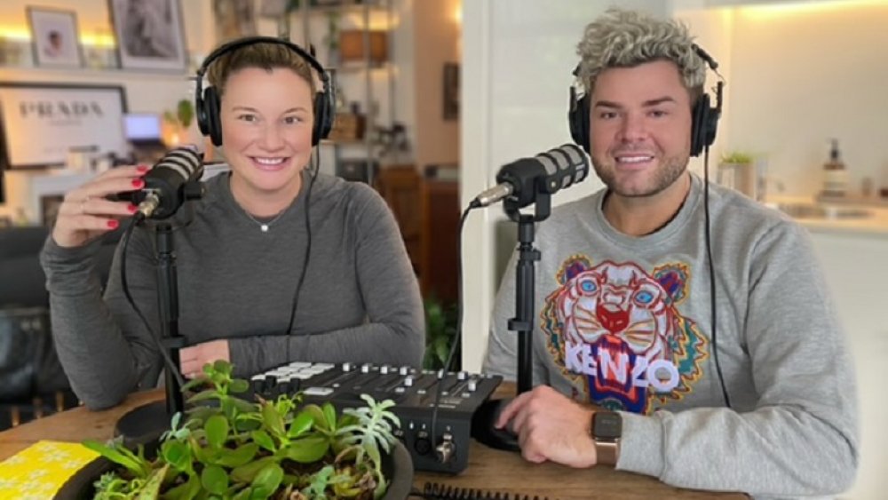 Below Deck Med's Hannah Ferrier and podcast co-host Justin Hill