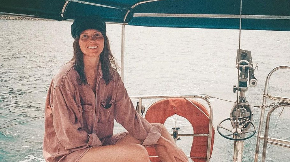 Below Deck's Izzy Wouters on a boat