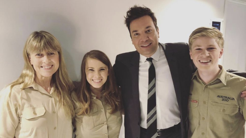 Terri Irwin; Bindi Irwin; Jimmy Fallon; Bindi Irwin's brother's, Robert Irwin