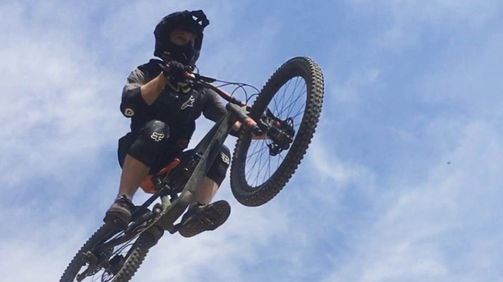 Robert Irwin, Bindi Irwin's brother, on a motorbike