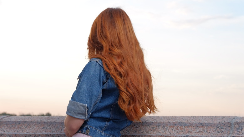 Woman with long hair