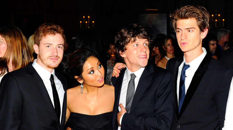 Brenda Song with Social Network co-stars